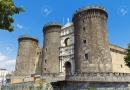 The medieval castle of Maschio Angioino or Castel Nuovo in Naples